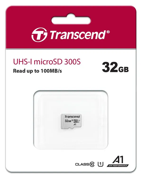 Карта пам'яті Transcend microSD  32GB C10 UHS-I R100/W20MB/s