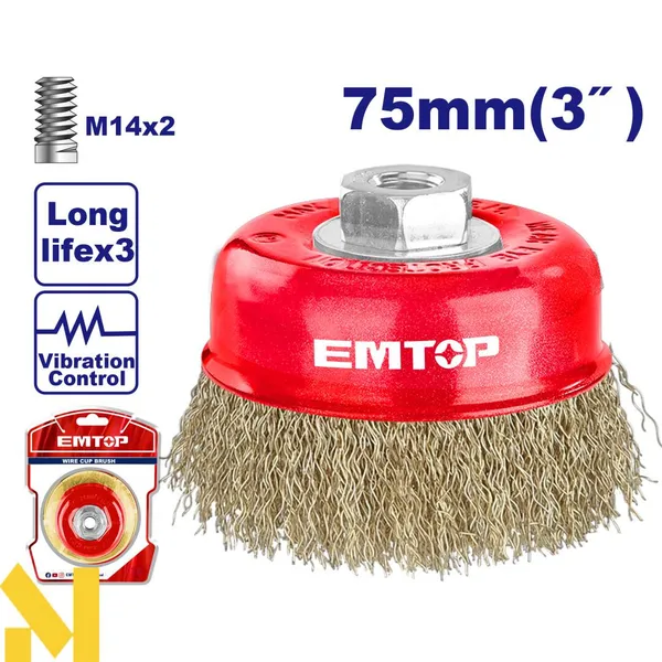 Щетка чашечная EMTOP EWCB10755