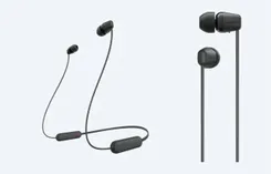 Наушники In-ear Sony WI-C100 BT 5.0, IPX4, SBC, AAC, Wireless, Mic, Черный фото