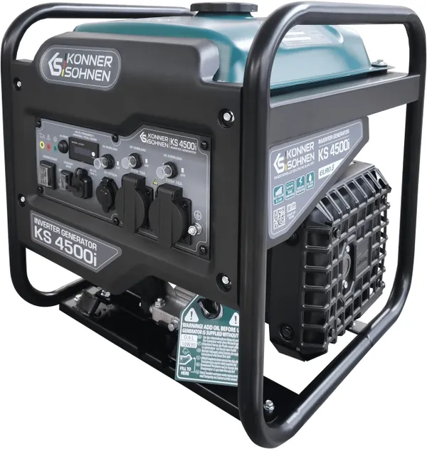 Генератор бензиновый инверторный Konner&Sohnen KS 4500i, 230В, 4.5кВт, ручной стартер, 33кг купить в Украине