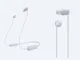 Наушники In-ear Sony WI-C100 BT 5.0, IPX4, SBC, AAC, Wireless, Mic, Белый