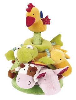 М'яка іграшка sigikid Пірамідка з тваринами 30см фото