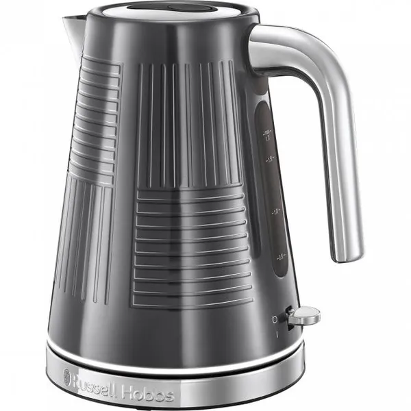 Электрочайник Russell Hobbs Geo Steel, 1.7л, металл, черный