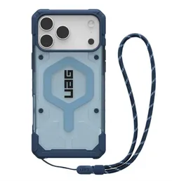 Чохол+ремінець UAG для iPhone 17 Pro, Pathfinder Clear MagSafe Bundle, Blues Lanyard фото