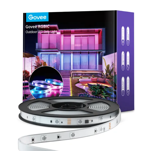 Лента светодиодная умная Govee H6172 Phantasy Outdoor LED RGBIC Strip Lights 10м Белый отзывы