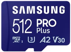 Карта пам'яті Samsung microSDXC    512GB C10 UHS-I R180MB/s PRO Plus фото