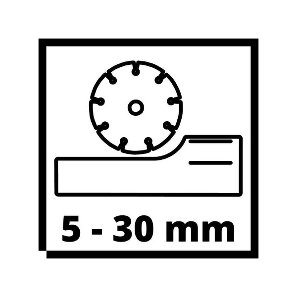 Штроборез Einhell TE-MA 1500, диск 125мм, 1500Вт, паз 8-30мм, глубина паза 5-30 мм, 8500об/мин, 4.8кг с доставкой