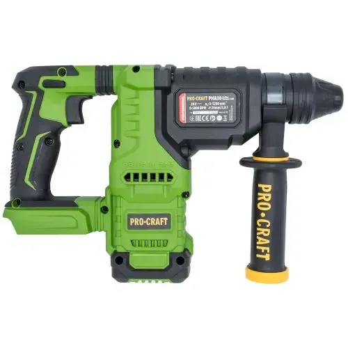 Перфоратор аккумуляторный 2.8 Дж Procraft PHA30 бесщеточный (без АКБ и ЗУ) заказать
