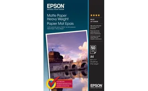 Папір Epson A4 Matte Paper-Heavyweight, 50арк.