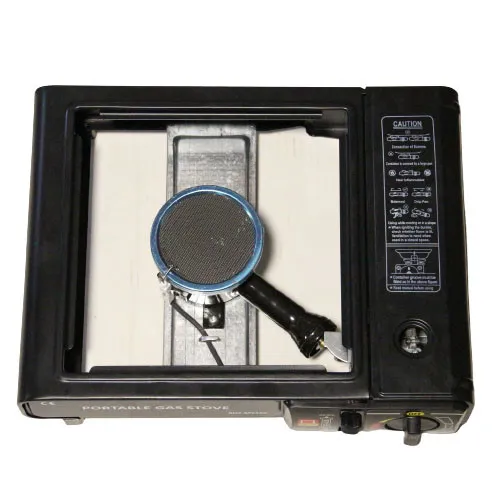 Портативная газовая плита (туристическая) керамический нагреватель с адаптером в кейсе [Оригинал] польская купить в Украине