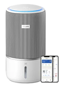 Очиститель - увлажнитель воздуха Philips с увл-нием  Series 3400, 78м2, 300м3/час, 3-х уровн. HEPA фильтр + угольн. Фильтр, Wi-Fi, 5 режимов, белый фото