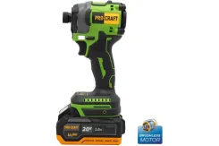 Безщітковий акумуляторний гвинтоверт Procraft PS20 (1 АКБ 2 А/год) фото