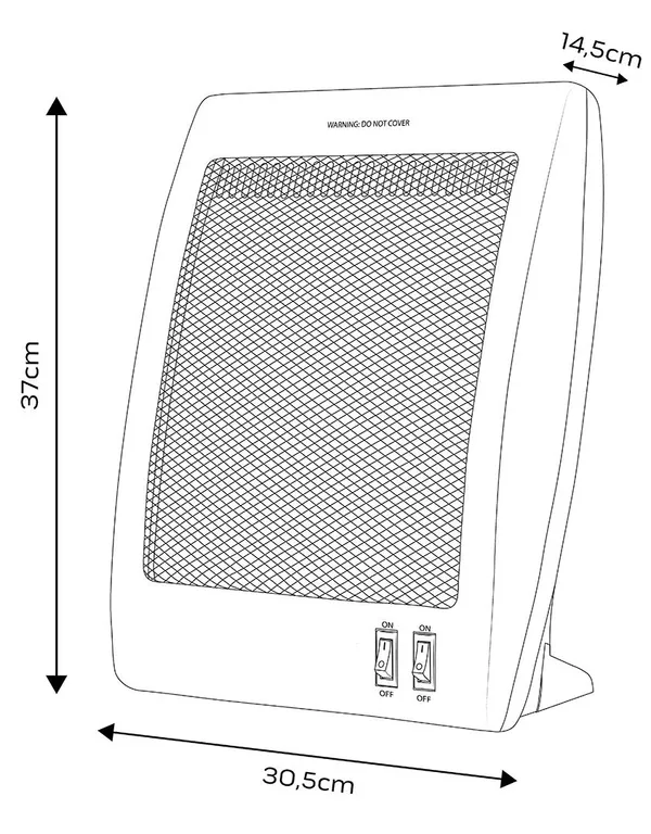 Обогреватель инфракрасный Neo Tools, 800Вт, кварцевый нагрев. элемент, белый купить онлайн
