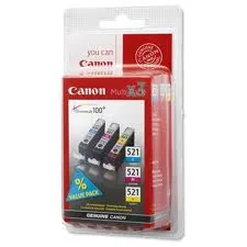 Комплект Canon No.521: Картридж Canon CLI-521 Bundle (C,M,Y) MP540/630 фото