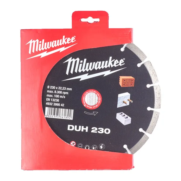 Диск алмазний MILWAUKEE DUH 230, діаметр 230мм
