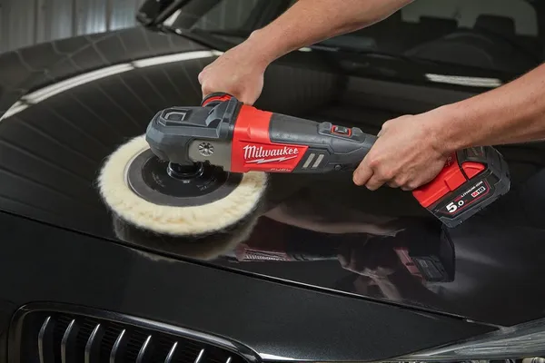 Машина полірувальна кутова акумуляторна MILWAUKEE M18 FAP180-0X, O диска 180мм, (+ полірувальна платформа, пилезахисний екран, D купить в Украине