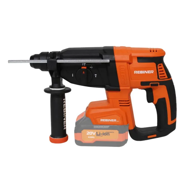Купити Безщітковий акумуляторний перфоратор 2.6 Дж Rebiner RBHA26-20Li (без АКБ та ЗП)