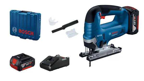 Лобзик Bosch GST 185-LI акумуляторний 18В 2х4А·год 3500об·хв хід 26мм 2кг кейс