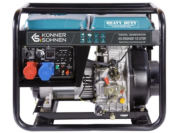 Генератор дизельный Konner&Sohnen KS 8100HDE-1/3 ATSR (EURO V), 230/400В, 5.5/6.0кВт, предстартовый подогрев, выход ATS, 117кг