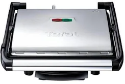 Гриль Tefal прижимной PaniniGrill 2000Вт, темп. режимов-1, металл фото