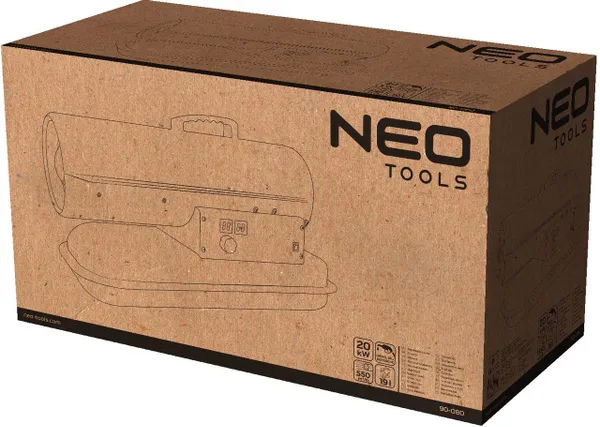 Тепловая пушка Neo Tools дизель/керосин, 20 кВт, 550 м3/час фото №8