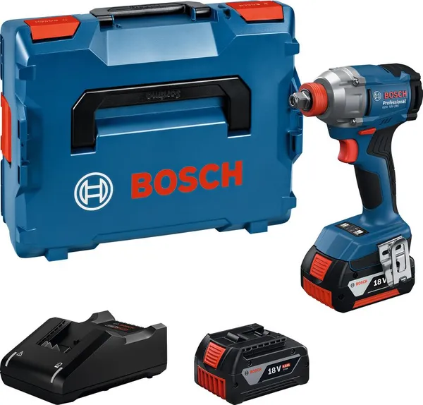 Гайковерт ударний Bosch GDX 18V-285 18В 2x4А·год до 3600об·хв 285Нм квадрат 1/2" ЗП кейс 1.1кг