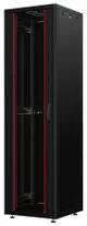 Шкаф MIRSAN 19", 42U, GTN SERVER, стеклянная дверь, 600x600 мм, максимально 1000 кг, черный