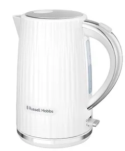 Электрочайник Russell Hobbs Eden, 1.7л, нержавеющая сталь, пластик, белый фото