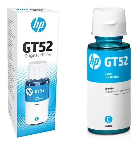 Чернила HP GT52 DJ5810/5820, Ink Tank 115/315/319/410/415/419, Smart Tank 500/515/530/615/670/720/750/790 Cyan (8000 стр)