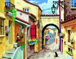 Набір для творчості Sequin Art Painting by numbers Senior Тиха вулиця 39*30см фото