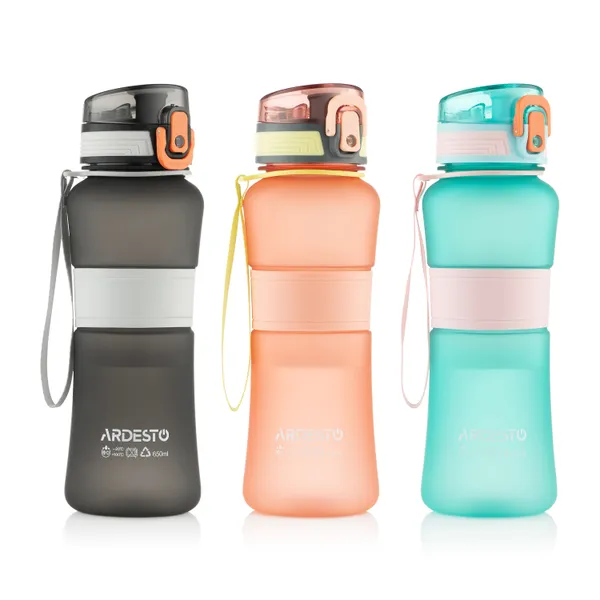 Заказать Бутылка для воды ARDESTO Balance 650мл, пластик, черный с доставкой