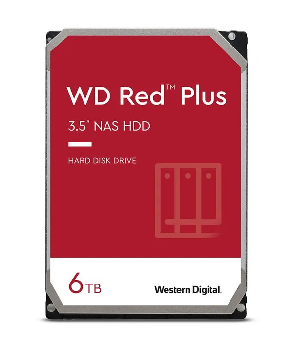 Жорсткий диск WD  6TB 3.5" 5400 256MB SATA Red Plus NAS