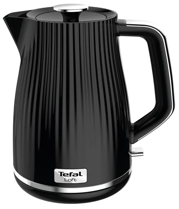 Электрочайник Tefal Loft 1.7л, Strix, пластик, черный