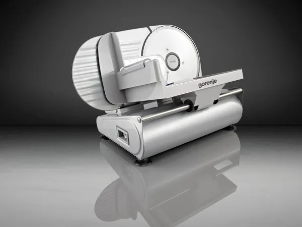 Ломтерезка Gorenje, 180Вт, лезвие-нерж.сталь, диаметр ножа-190мм, корпус-металл/пластик, серый заказать