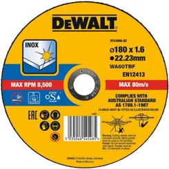 Диск отрезной по металлу DeWalt EXTREME 180х1.6х22.23мм фото