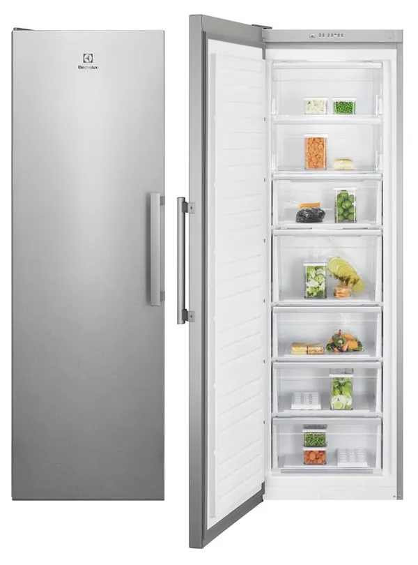 Морозильная камера Electrolux, 186x60х65, 280л, А++, NF, инв., дисплей, нерж
