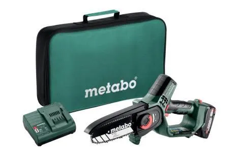 Пила цепная аккумуляторная Metabo MS 18 LTX 15 18В 1х2А·ч шина 15см 5м/сек 2кг