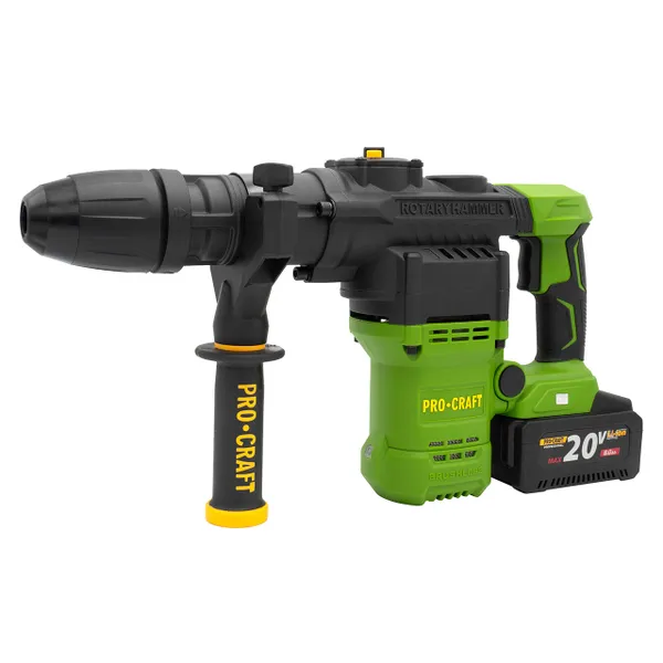 Замовити Безщітковий перфоратор акумуляторний SDS-Max, 7 Дж Procraft PHA50 в кейсі (1 АКБ) з доставкою