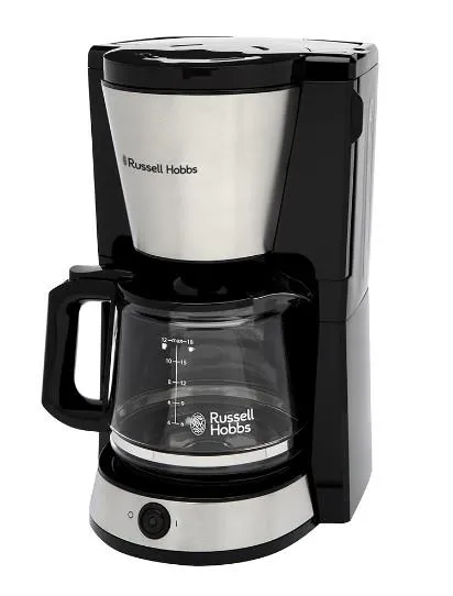 Кофеварка Russell Hobbs  капельная  Heaton, 1.25л, молотый, черно-серебристый