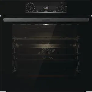 Духова шафа Gorenje електрична, 77л, A+, пара, дисплей, чорний
