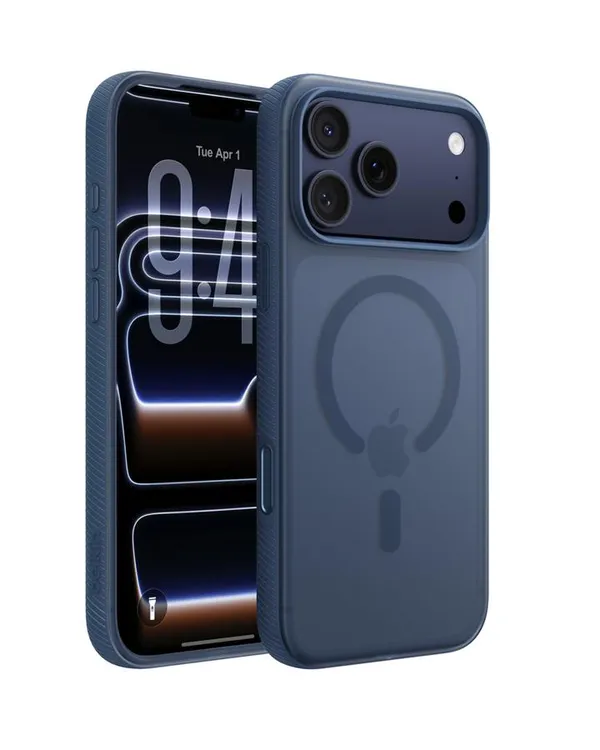 Чехол Belkin для iPhone 17 Pro Max, Magnetic Protective Grip, Navy