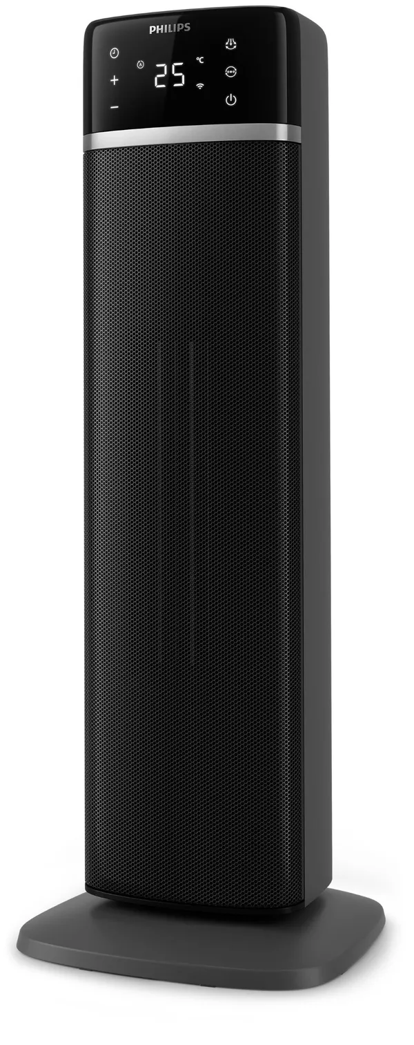 Тепловентилятор Philips 5000 Series, 20м2, 2000Вт, електр. упр-ння, 58 х 19.6 х 21.2см, керамічний, дисплей,Wi-Fi, чорний ціна в Україні