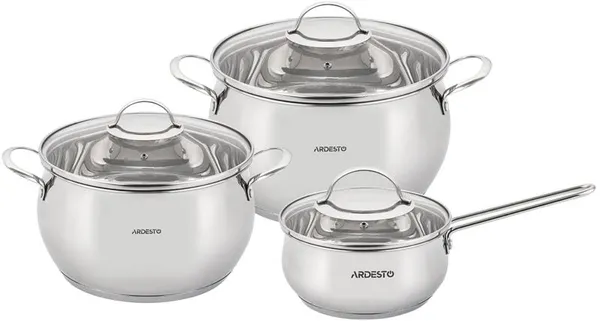 Набор посуды ARDESTO Gemini Liguria, 6 предметов, нержавеющая сталь