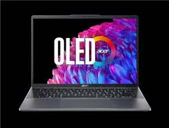 Ноутбук Acer Swift Go 14 SFG14-63 14" 2.8K OLED, AMD R5-8645HS, 16GB, F512GB, UMA, Win11, сірий фото