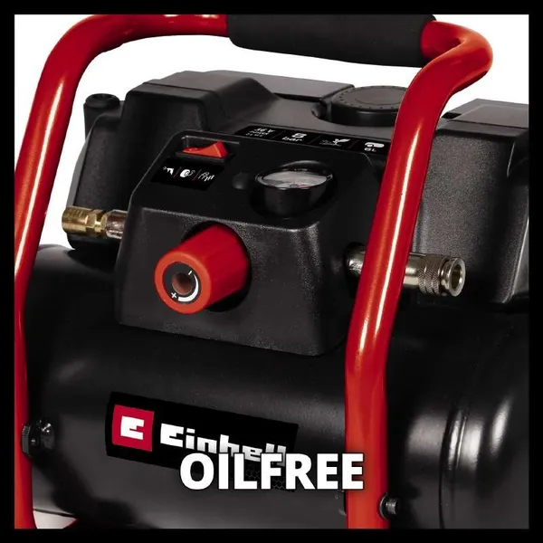 Компресор повітряний Einhell TE-AC 36/150, акумуляторний 18В PXC, 8бар, 150л/хв, бак 6л, 9.2кг, (без АКБ та ЗП) купити в Україні