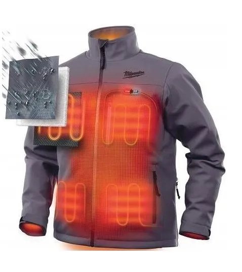 Купить Куртка з підігрівом розмір "XXL" M12 HJGREY5-201 MILWAUKEE +з/п + акумулятор со скидкой