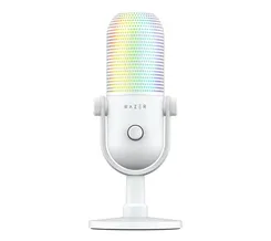 Микрофон геймерский Razer Seiren V3 Chroma, Uni, RGB, USB-A, 2м, белый фото