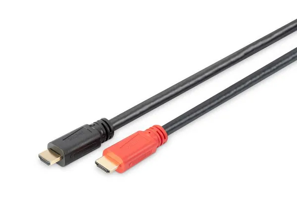 Кабель HDMI (M/M) DIGITUS, 10м, 4K, High speed, активний, чорний