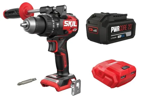 Шурупокрут-дриль ударний акумуляторний SKIL 3085 CA XP 20В 1х5А·год 130Нм 600·2100об·хв 1.65кг