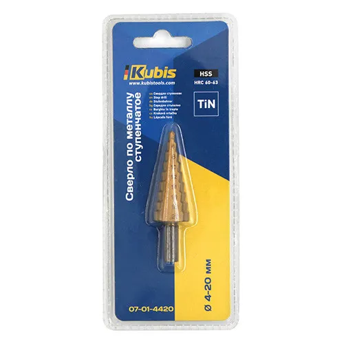 Свердло ступінчате по металу 4-20 мм Kubis 07-01-4420 купити в Україні